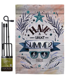 Have a Great Summer - Fun In The Sun Summer Vertical Impressions Decorative Flags HG137016 Made In USA