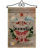 Hi Summer - Fun In The Sun Summer Vertical Impressions Decorative Flags HG137017 Made In USA