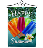 Happy Summer Pop - Fun In The Sun Summer Vertical Impressions Decorative Flags HG137027 Made In USA