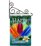 Happy Summer Pop - Fun In The Sun Summer Vertical Impressions Decorative Flags HG137027 Made In USA