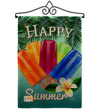 Happy Summer Pop - Fun In The Sun Summer Vertical Impressions Decorative Flags HG137027 Made In USA