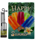 Happy Summer Pop - Fun In The Sun Summer Vertical Impressions Decorative Flags HG137027 Made In USA