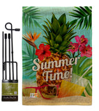 Summer Beach Time - Fun In The Sun Summer Vertical Impressions Decorative Flags HG137057 Made In USA