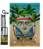 Summer Adventure - Fun In The Sun Summer Vertical Impressions Decorative Flags HG137058 Made In USA