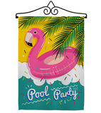 Summer Pool Party - Fun In The Sun Summer Vertical Impressions Decorative Flags HG137060 Made In USA