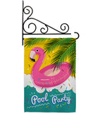 Summer Pool Party - Fun In The Sun Summer Vertical Impressions Decorative Flags HG137060 Made In USA