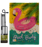 Summer Pool Party - Fun In The Sun Summer Vertical Impressions Decorative Flags HG137060 Made In USA