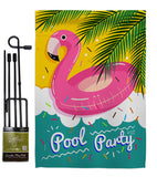 Summer Pool Party - Fun In The Sun Summer Vertical Impressions Decorative Flags HG137060 Made In USA