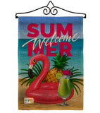 Summer Welcome Fun - Fun In The Sun Summer Vertical Impressions Decorative Flags HG137116 Made In USA