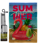 Summer Welcome Fun - Fun In The Sun Summer Vertical Impressions Decorative Flags HG137116 Made In USA