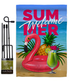 Summer Welcome Fun - Fun In The Sun Summer Vertical Impressions Decorative Flags HG137116 Made In USA