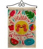 Hallo Summer - Fun In The Sun Summer Vertical Impressions Decorative Flags HG137440 Made In USA
