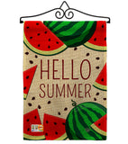 Watermelon Summer - Fun In The Sun Summer Vertical Impressions Decorative Flags HG192185 Made In USA