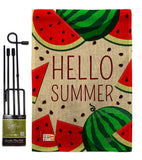 Watermelon Summer - Fun In The Sun Summer Vertical Impressions Decorative Flags HG192185 Made In USA