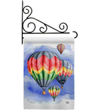 Summer Hot Air Balloon - Fun In The Sun Summer Vertical Impressions Decorative Flags HG192198 Made In USA