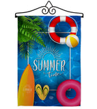 Summer Chilling - Fun In The Sun Summer Vertical Impressions Decorative Flags HG192347 Made In USA