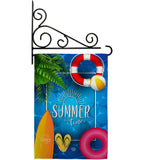 Summer Chilling - Fun In The Sun Summer Vertical Impressions Decorative Flags HG192347 Made In USA