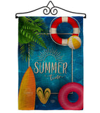 Summer Chilling - Fun In The Sun Summer Vertical Impressions Decorative Flags HG192347 Made In USA