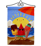 Summer Buddy - Fun In The Sun Summer Vertical Impressions Decorative Flags HG192453 Made In USA