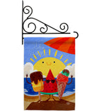 Summer Buddy - Fun In The Sun Summer Vertical Impressions Decorative Flags HG192453 Made In USA