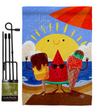 Summer Buddy - Fun In The Sun Summer Vertical Impressions Decorative Flags HG192453 Made In USA