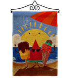 Summer Buddy - Fun In The Sun Summer Vertical Impressions Decorative Flags HG192453 Made In USA