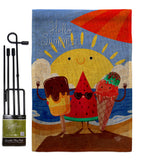 Summer Buddy - Fun In The Sun Summer Vertical Impressions Decorative Flags HG192453 Made In USA