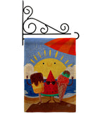 Summer Buddy - Fun In The Sun Summer Vertical Impressions Decorative Flags HG192453 Made In USA