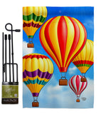 Hot Air Balloon Mass - Fun In The Sun Summer Vertical Impressions Decorative Flags HG192536 Made In USA