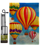 Hot Air Balloon Mass - Fun In The Sun Summer Vertical Impressions Decorative Flags HG192536 Made In USA