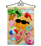 Chilling Sun - Fun In The Sun Summer Vertical Impressions Decorative Flags HG192611 Made In USA