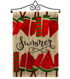 Sweet Watermelon - Fun In The Sun Summer Vertical Impressions Decorative Flags HG192614 Made In USA