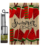 Sweet Watermelon - Fun In The Sun Summer Vertical Impressions Decorative Flags HG192614 Made In USA