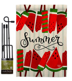 Sweet Watermelon - Fun In The Sun Summer Vertical Impressions Decorative Flags HG192614 Made In USA