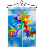 Pinwheels - Fun In The Sun Summer Vertical Impressions Decorative Flags HG192642 Made In USA