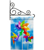 Pinwheels - Fun In The Sun Summer Vertical Impressions Decorative Flags HG192642 Made In USA