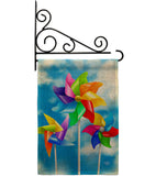 Pinwheels - Fun In The Sun Summer Vertical Impressions Decorative Flags HG192642 Made In USA