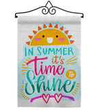 Time To Shine - Fun In The Sun Summer Vertical Impressions Decorative Flags HG192656 Made In USA