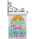 Time To Shine - Fun In The Sun Summer Vertical Impressions Decorative Flags HG192656 Made In USA