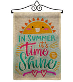 Time To Shine - Fun In The Sun Summer Vertical Impressions Decorative Flags HG192656 Made In USA