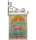 Time To Shine - Fun In The Sun Summer Vertical Impressions Decorative Flags HG192656 Made In USA