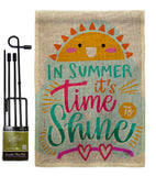 Time To Shine - Fun In The Sun Summer Vertical Impressions Decorative Flags HG192656 Made In USA