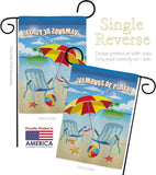 Vamonos de Playa - Fun In The Sun Summer Vertical Impressions Decorative Flags HG120025 Made In USA