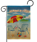 Vamonos de Playa - Fun In The Sun Summer Vertical Impressions Decorative Flags HG120025 Made In USA