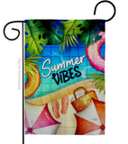 Summer Pool Vibes - Fun In The Sun Summer Horizontal Impressions Decorative Flags HG120246 Made In USA