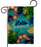 Hello Cool Summer - Fun In The Sun Summer Horizontal Impressions Decorative Flags HG120247 Made In USA