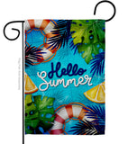 Hello Cool Summer - Fun In The Sun Summer Horizontal Impressions Decorative Flags HG120247 Made In USA