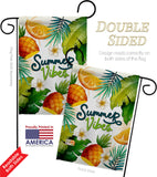 Tropical Vibes - Fun In The Sun Summer Horizontal Impressions Decorative Flags HG130398 Made In USA