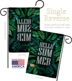 Hello Summer - Fun In The Sun Summer Vertical Impressions Decorative Flags HG190070 Made In USA