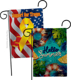 Hello Cool Summer - Fun In The Sun Summer Horizontal Impressions Decorative Flags HG120247 Made In USA